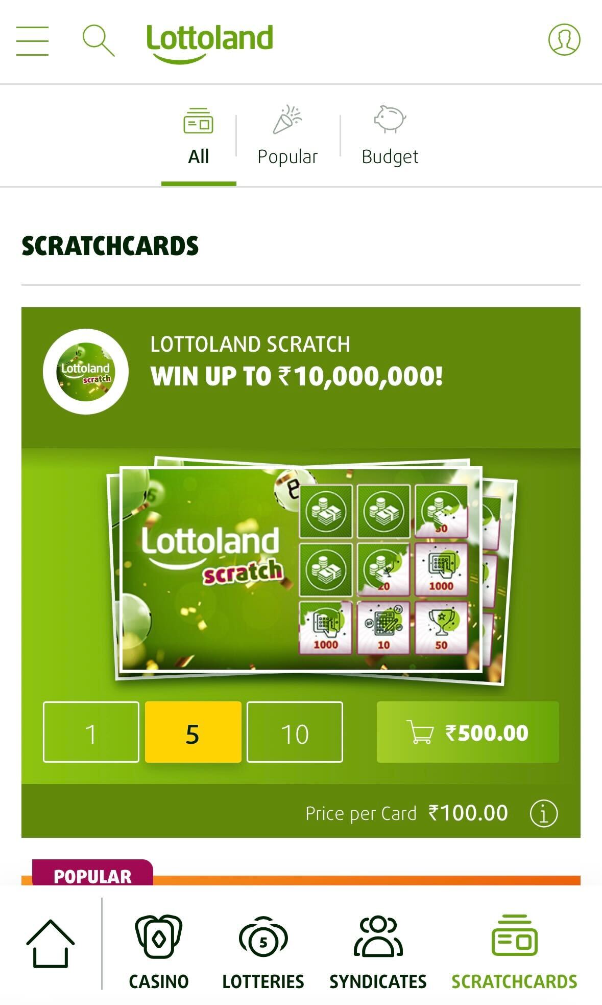 Lottoland app on sale